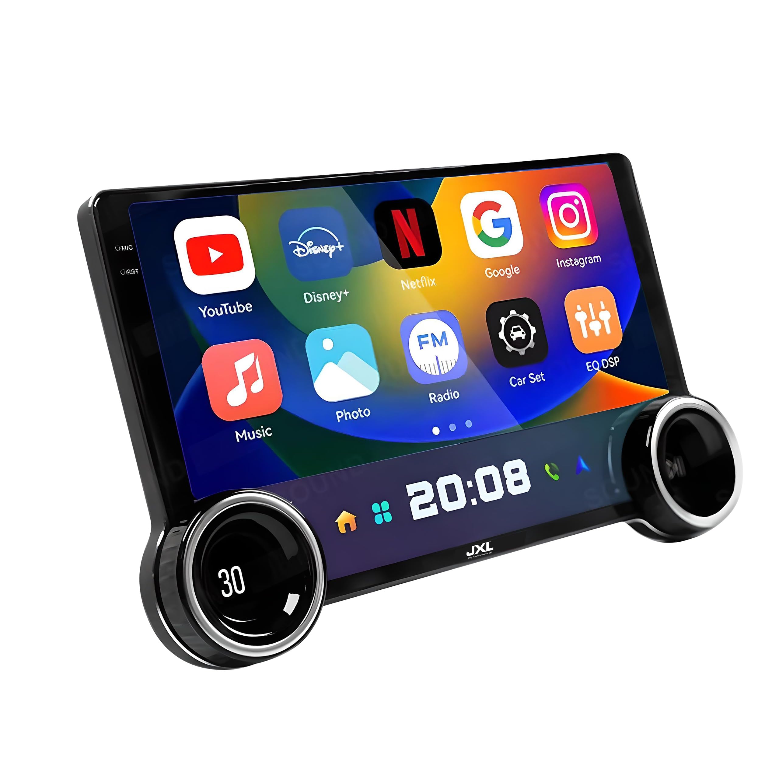 JXL 11.5 Inch Android Car Stereo | Double Din, DSP, 2K HD Display | TS10 Processor | 4GB RAM 64GB ROM | Wireless Apple Car Play, Android Aut